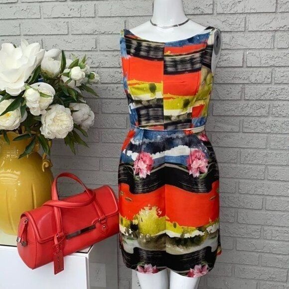 Milly Multi Color Mini Dress Size 0 - Picture 1 of 14